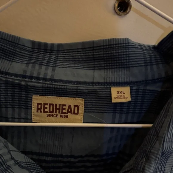 RedHead Casual Blue Checkered Shirt - Picture 2 of 6